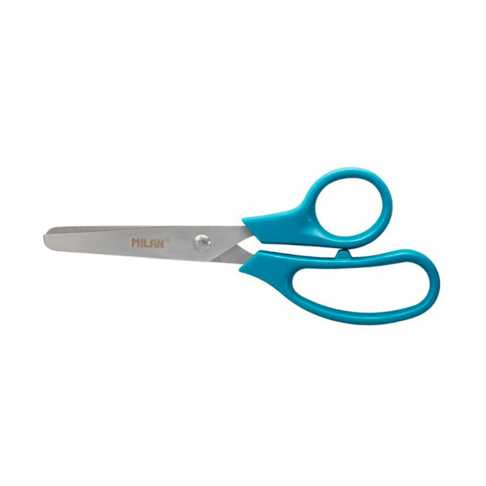 BlÃ­ster com tesouras escolares basic 13,3cm milan_0