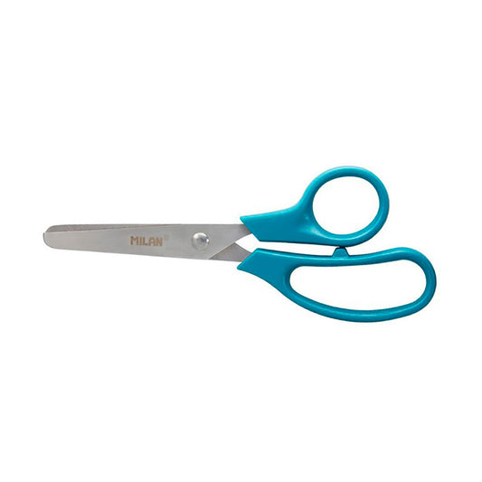 BlÃ­ster com tesouras escolares basic 13,3cm milan_0