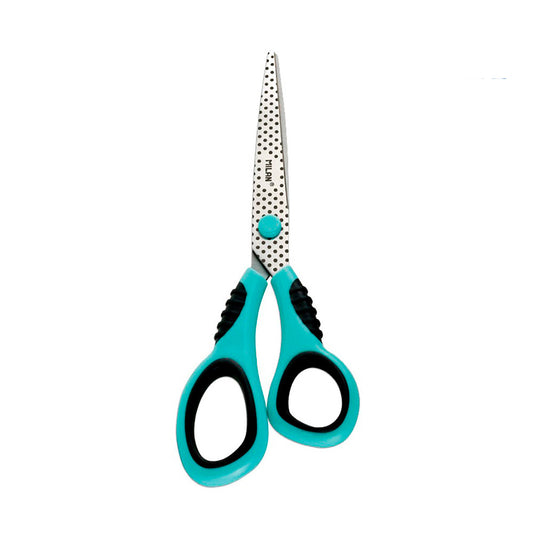 BlÃ­ster com tesoura de escritÃ³rio azul 20,5cm milan_0