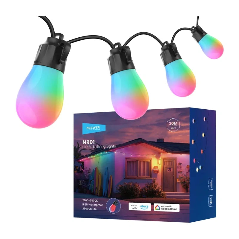 Outdoor string light NEEWER RGB warm white_1
