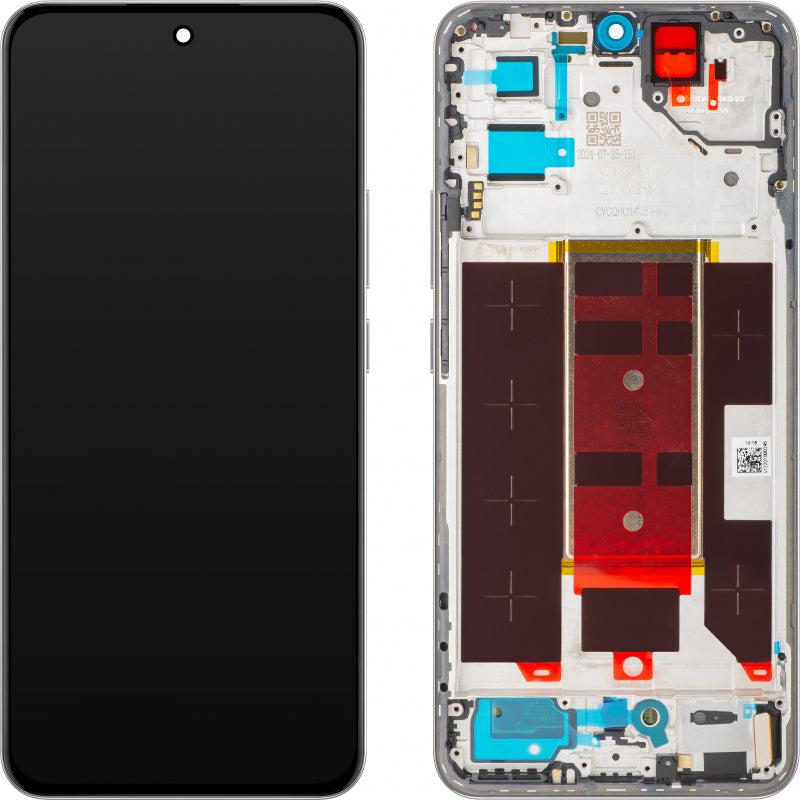 Ecrã LCD Oppo Reno12 Pro com Touch e Frame Nebula Silver