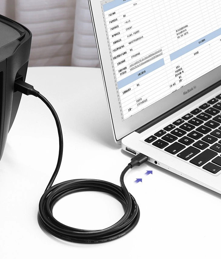Ugreen USB Type B printer cable (male) - USB 2.0 (male) 480 Mbps 1.5 m black (US135 10350)_2