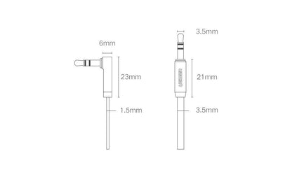 Ugreen flat angled cable AUX audio cable 3.5 mm mini jack 0.5 m black (AV119 10596)_11