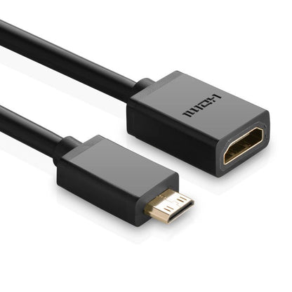 Ugreen adapter cable HDMI (female) - mini HDMI (male) 4K 60 Hz Ethernet HEC ARC audio 32 channels 22 cm black (20137)_1