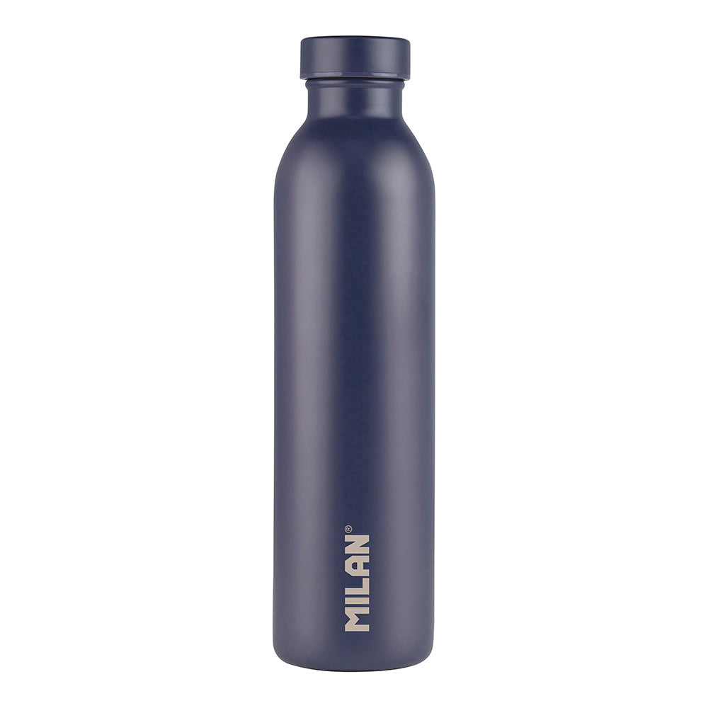 Garrafa isotÃ©rmica de inox 304 591ml azul marinho_0
