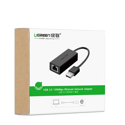 Ugreen external network card RJ45 - USB 2.0 100 Mbps Ethernet black (CR110 20254)_13