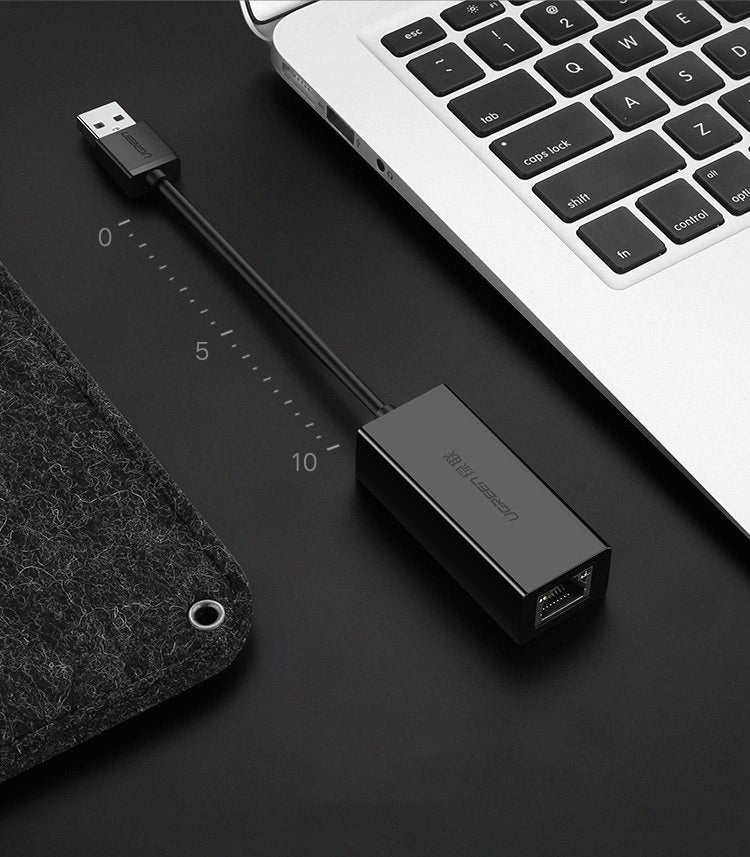 Ugreen external network card RJ45 - USB 2.0 100 Mbps Ethernet black (CR110 20254)_7