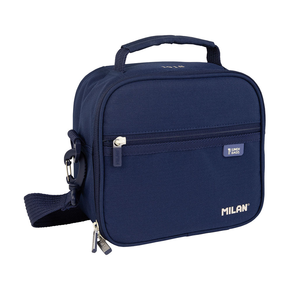 Saco tÃ©rmico pequeno para alimentos com 3 recipiente (3,5 l) serie 1918, azul marinho milan_0