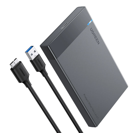 Ugreen bay for HDD SSD disk housing 2.5 '' SATA USB 3.2 Gen 1 (5 Gbps) micro USB SuperSpeed + 0.5 m cable black (US221 30848)_0