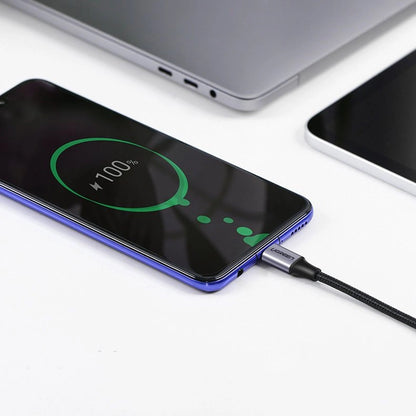 Ugreen US255 50123 USB-C (straight) / USB-C (angled) PD QC cable 60W 3A 1m - gray_11