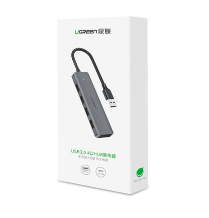 Ugreen USB HUB - 4x USB 3.2 Gen 1 with micro USB power port gray (CM219 50985)_4