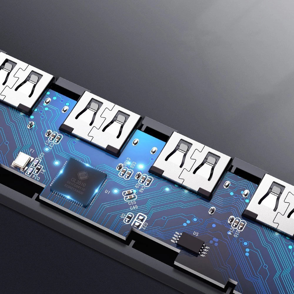 Ugreen USB HUB - 4x USB 3.2 Gen 1 with micro USB power port gray (CM219 50985)_6