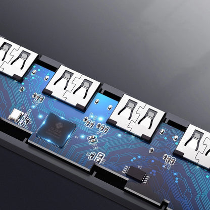 Ugreen USB HUB - 4x USB 3.2 Gen 1 with micro USB power port gray (CM219 50985)_6