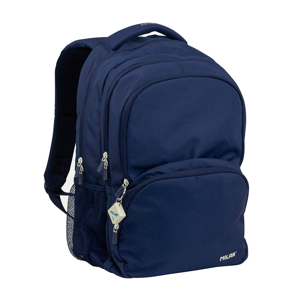 Mochila escolar com 4 fechos (25 l) serie 1918, azul marinho milan_0