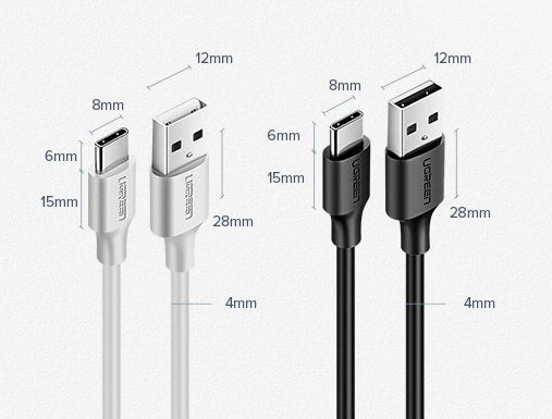 Ugreen US287 60117 USB-A / USB-C 3A cable 1.5m - black_10