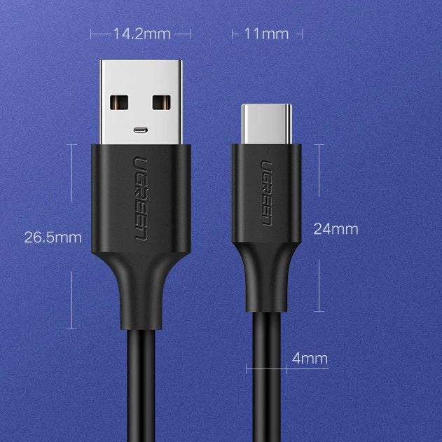 Ugreen US287 60117 USB-A / USB-C 3A cable 1.5m - black_18