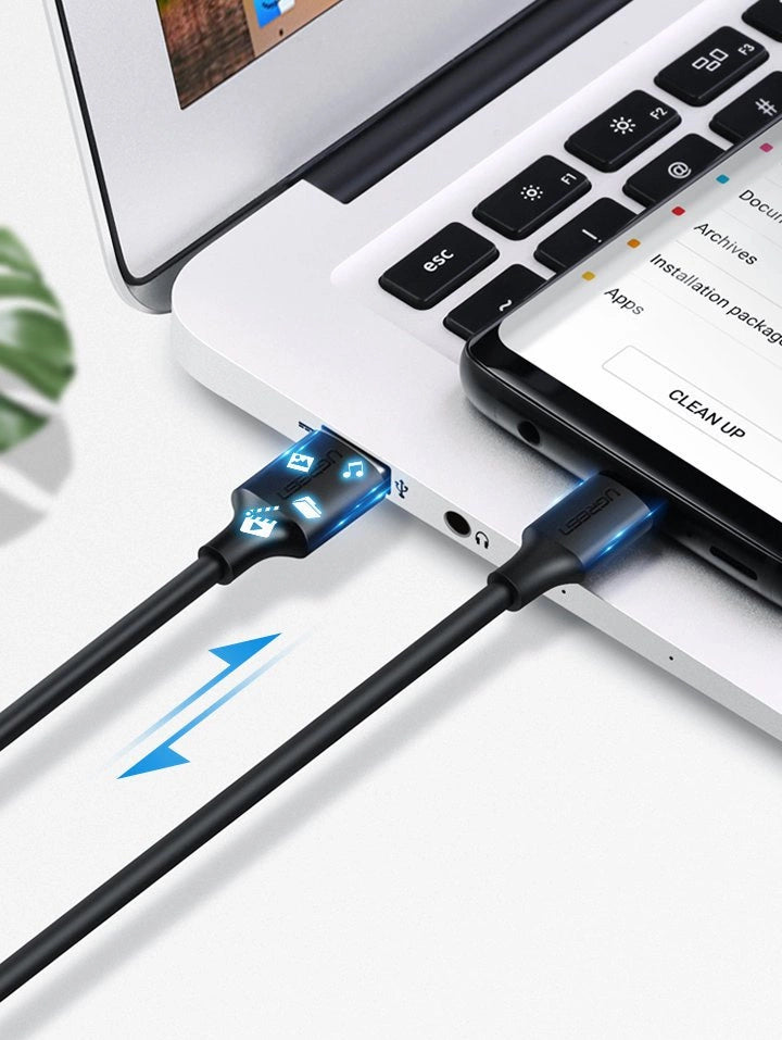 Ugreen US287 60117 USB-A / USB-C 3A cable 1.5m - black_5