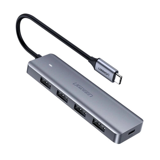 Ugreen USB Type C HUB - 4x USB 3.2 Gen 1 with USB-C power port gray (CM219 70336)_0