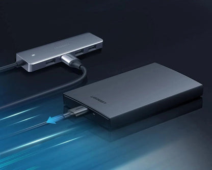 Ugreen USB Type C HUB - 4x USB 3.2 Gen 1 with USB-C power port gray (CM219 70336)_17