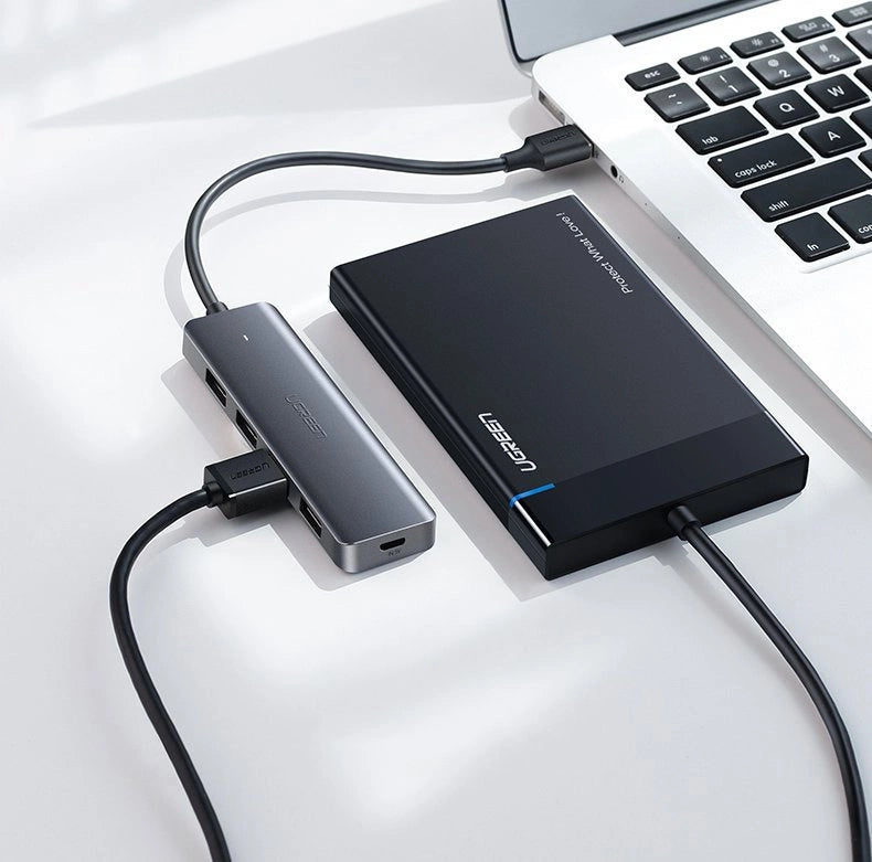 Ugreen USB Type C HUB - 4x USB 3.2 Gen 1 with USB-C power port gray (CM219 70336)_5