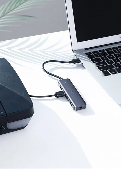 Ugreen USB Type C HUB - 4x USB 3.2 Gen 1 with USB-C power port gray (CM219 70336)_7