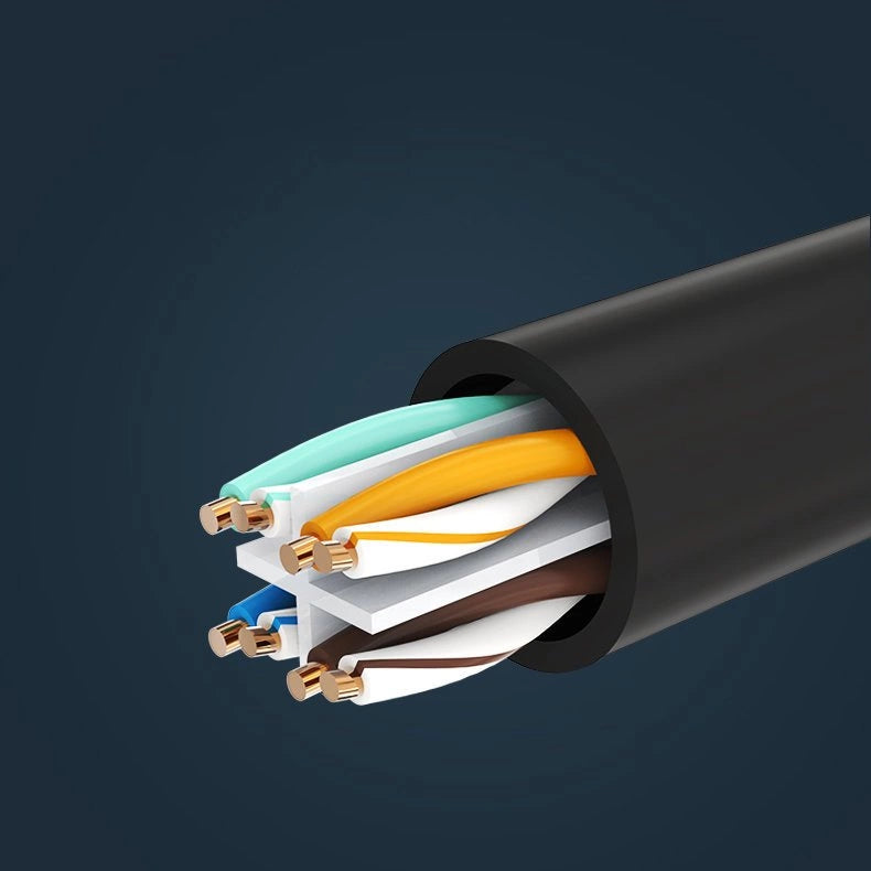 Ugreen NW112 11281 Network Ethernet Cable RJ45 (Female) - RJ45 (Male) F/UTP Cat. 6 1 Gbps 2m - black_11