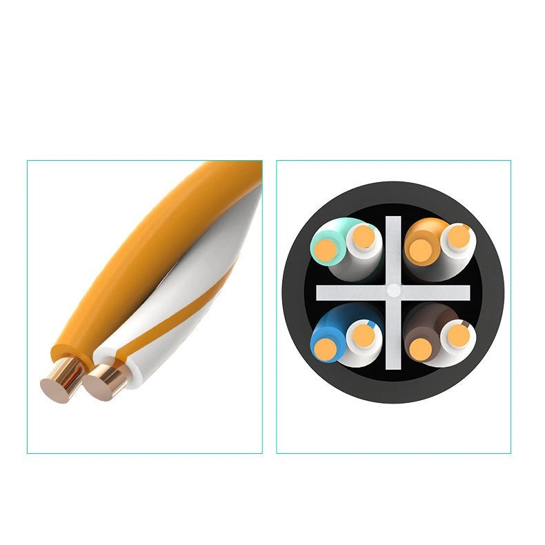 Ugreen NW112 11281 Network Ethernet Cable RJ45 (Female) - RJ45 (Male) F/UTP Cat. 6 1 Gbps 2m - black_14