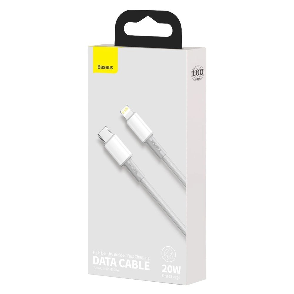 Baseus High Density Braided Cable Type-C to Lightning, PD,  20W, 1m (white)_8