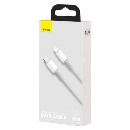 Baseus High Density Braided Cable Type-C to Lightning, PD,  20W, 1m (white)_8