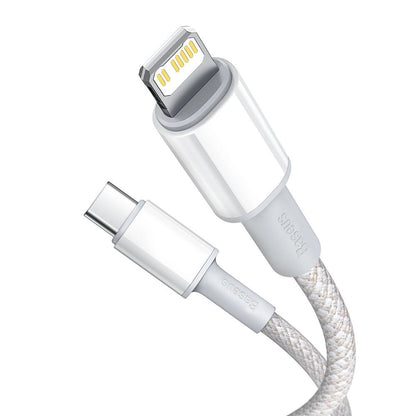Baseus High Density Braided Cable Type-C to Lightning, PD,  20W, 1m (white)_4
