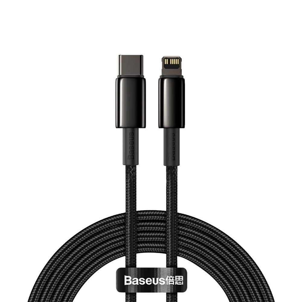 Baseus CATLWJ-A01 Lightning - USB-C PD 20W 480Mb/s 2m cable - black_0
