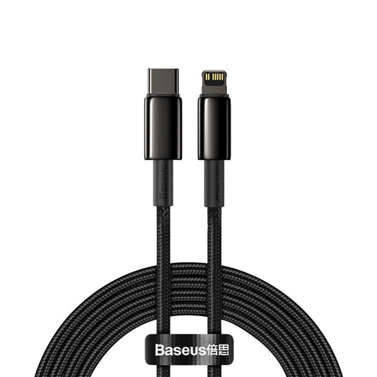 Baseus CATLWJ-A01 Lightning - USB-C PD 20W 480Mb/s 2m cable - black_0