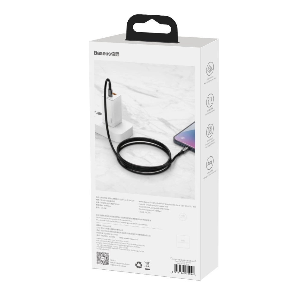 Baseus CATLWJ-A01 Lightning - USB-C PD 20W 480Mb/s 2m cable - black_10