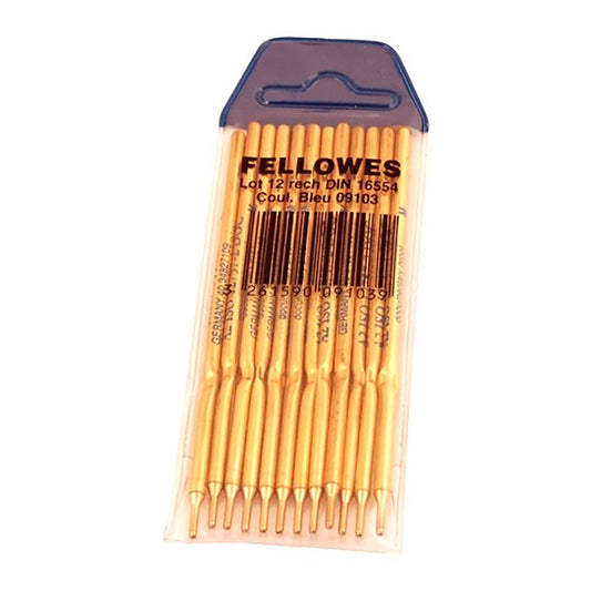 Recarga para caneta esferogrÃ¡fica fellowes ref. 64314 blue stand blister 12 unidades_0