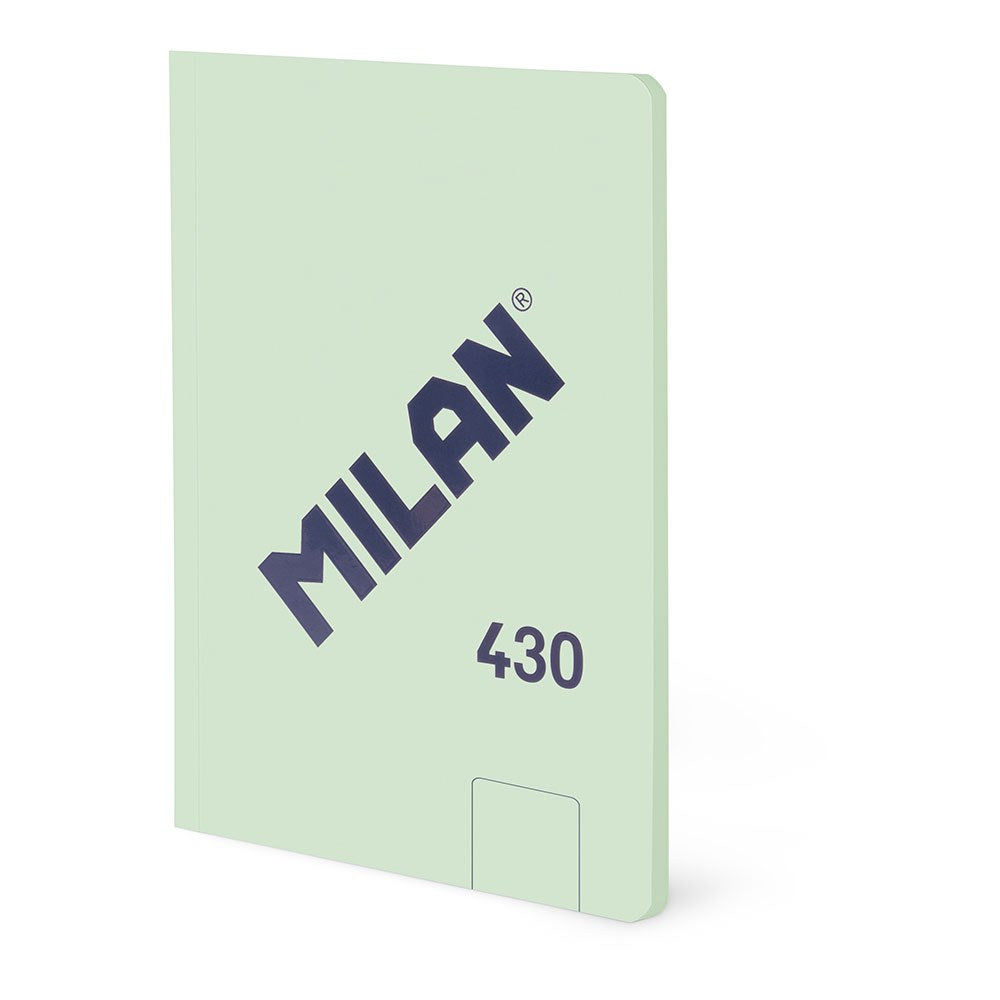 Caderno a6, colado, 48 folhas brancas, verde_0