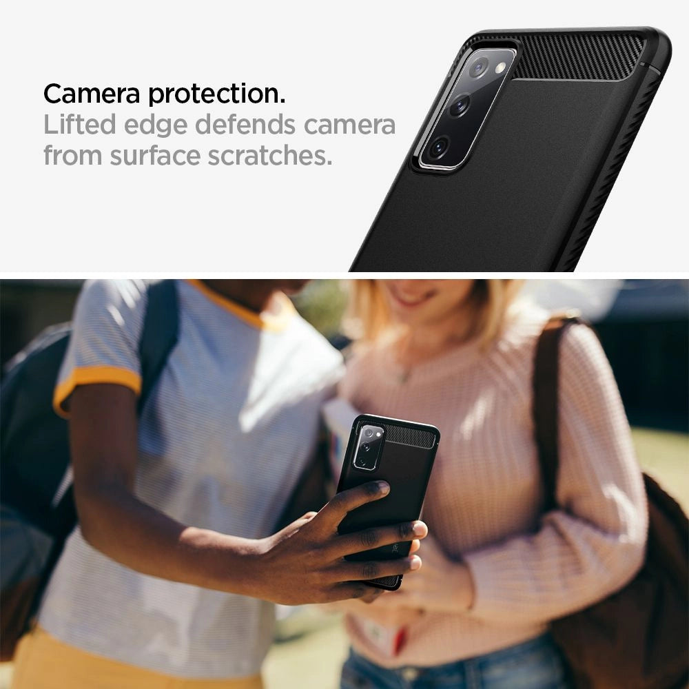 Spigen Rugged Armor Case for Samsung Galaxy S20 FE - Matte Black_12