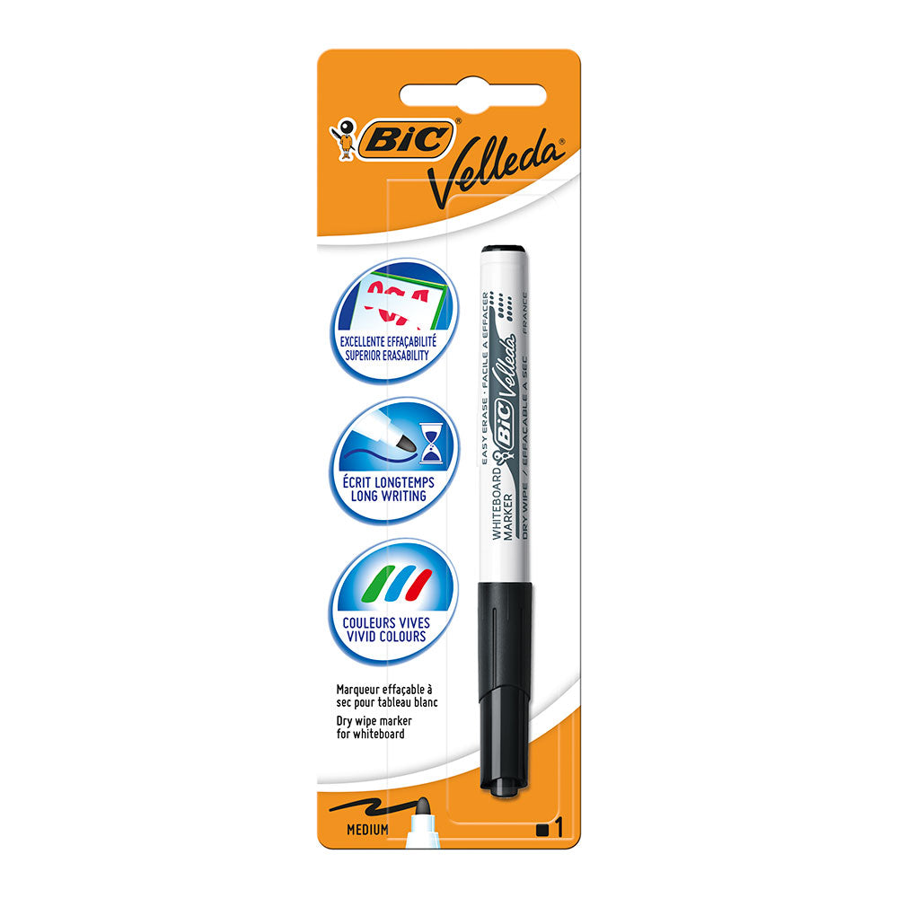 Marcador para quadro branco velleda 1741 preto blÃ­ster 1 unidade_0
