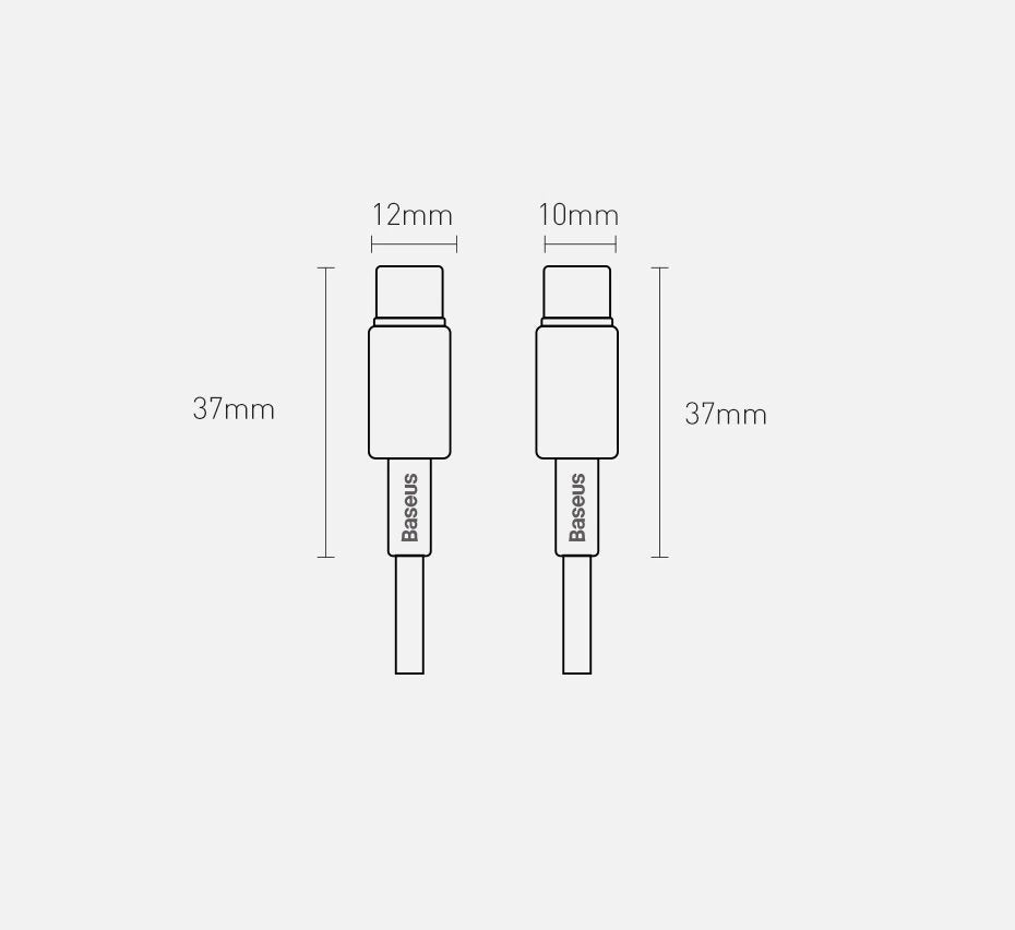 Baseus CATWJ-01 USB-C - USB-C PD QC cable 100W 5A 1m - black_25