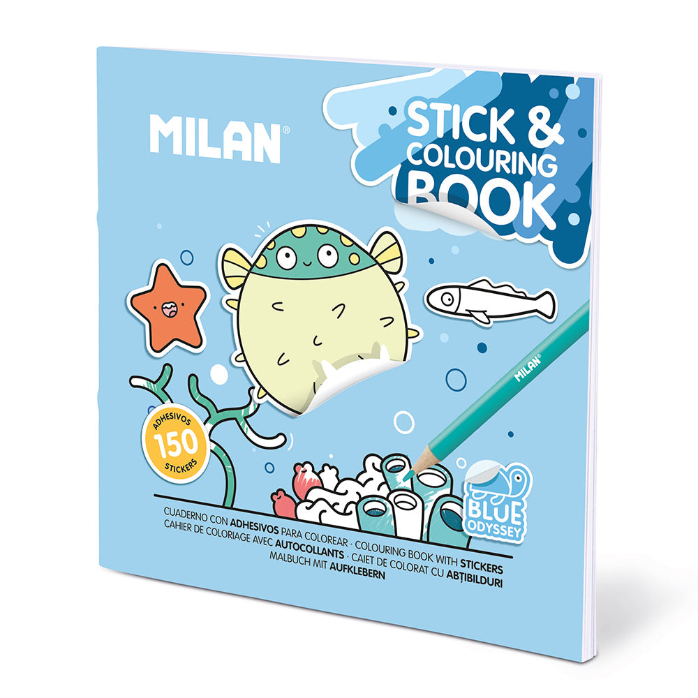 Livro de colorir blue odissey com autocolantes_0