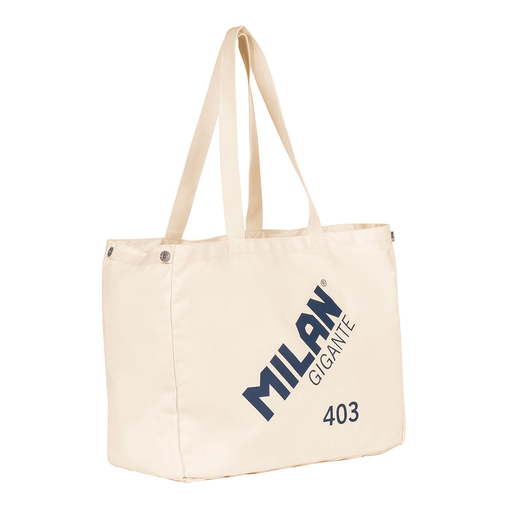Mala tote bag gigante milan 403 since 1918 bege_0