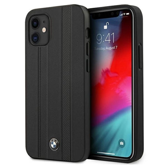 Etui BMW BMHCP12STTBK iPhone 12 mini 5,4" czarny/black hardcase Signature Tire Marks_0