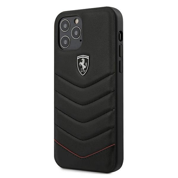 Ferrari FEHQUHCP12LBK iPhone 12 Pro Max 6.7" black/black hardcase Off Track Quilted_0