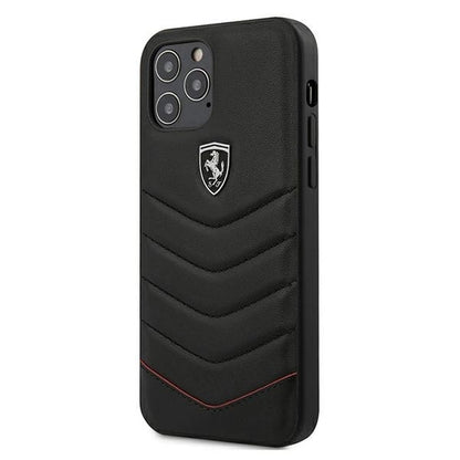 Ferrari FEHQUHCP12LBK iPhone 12 Pro Max 6.7" black/black hardcase Off Track Quilted_0