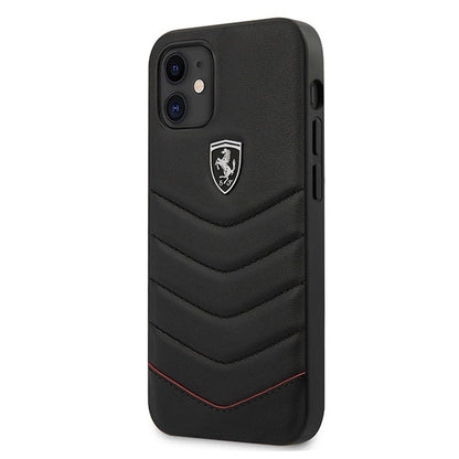Ferrari FEHQUHCP12SBK iPhone 12 mini 5.4" black/black hardcase Off Track Quilted_0