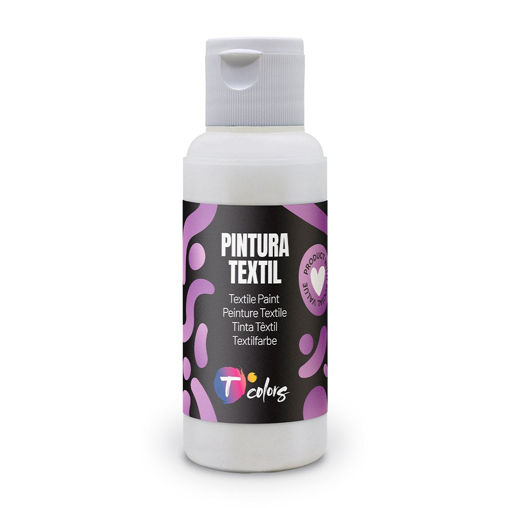 Tinta tÃªxtil branca, 80 ml_0