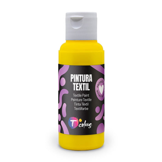 Tinta tÃªxtil amarela, 80 ml_0