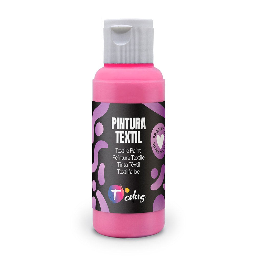 Tinta tÃªxtil rosa , 80 ml_0