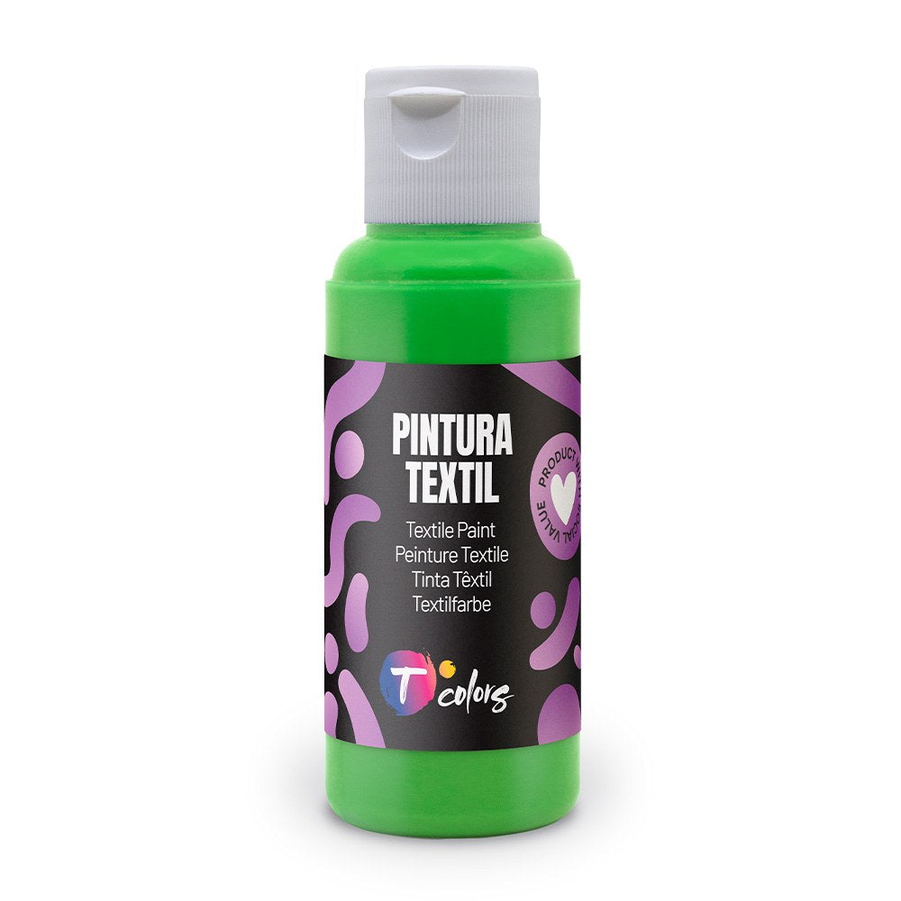 Tinta tÃªxtil verde claro, 80 ml_0