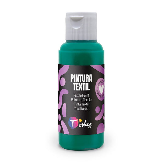 Tinta tÃªxtil verde escuro , 80 ml_0