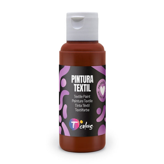 Tinta tÃªxtil castanho , 80 ml_0